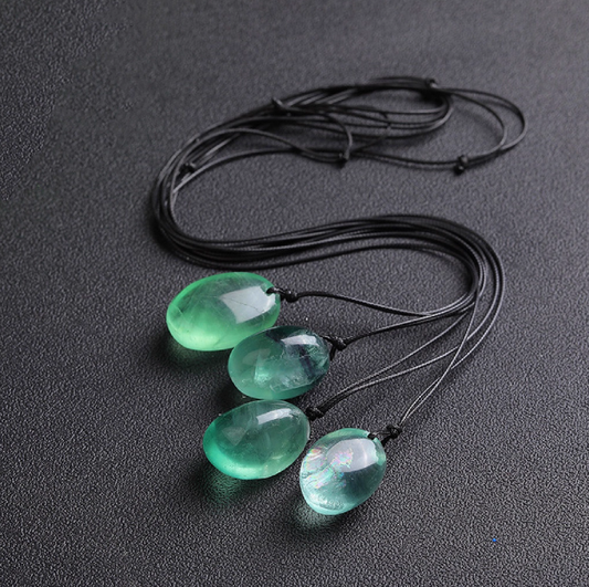 Verdant Focus — Natural Green Fluorite Pendant
