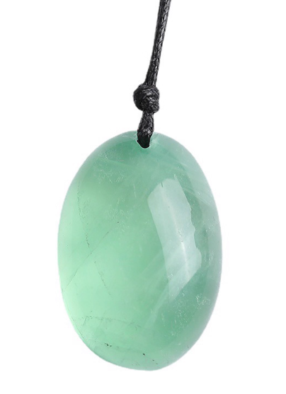 Verdant Focus — Natural Green Fluorite Pendant