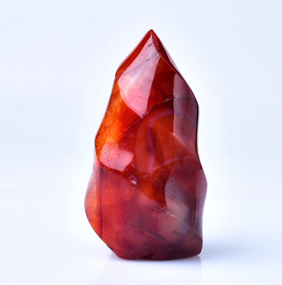 Red Agate "Torch of Triumph" Ornament: The Unyielding Fire of Success