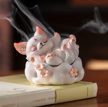 Spirit Fox Incense Burner – Daoist Guardian of Peace and Love (Earth Element)