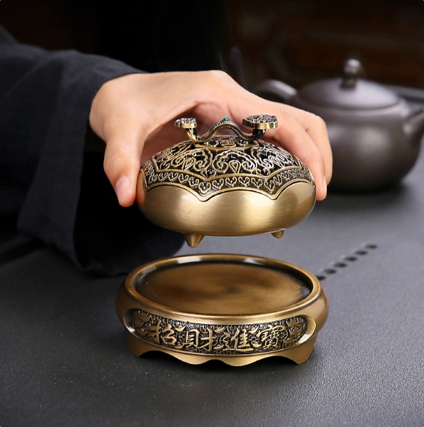 Fortune Rising Censer — Ruyi Treasure Burner (with Complimentary Coil)