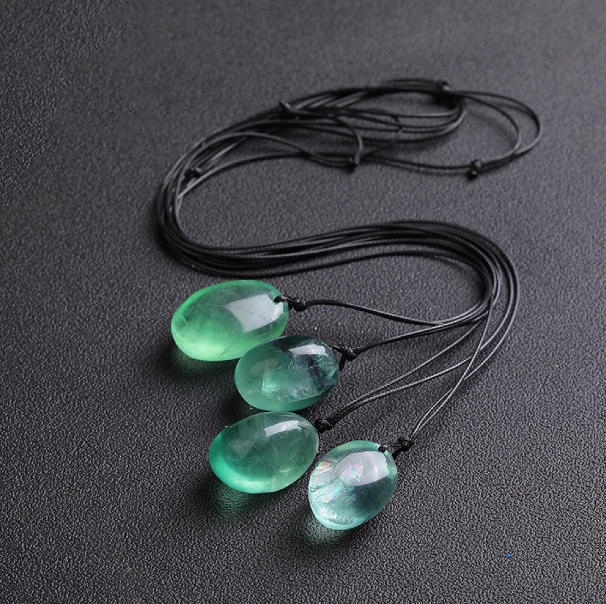 Verdant Focus — Natural Green Fluorite Pendant