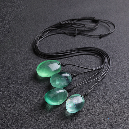 Verdant Focus — Natural Green Fluorite Pendant