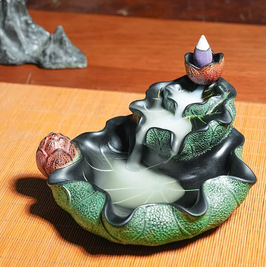 Lotus Mistfall Backflow Burner — A Quiet Pond for Your Space