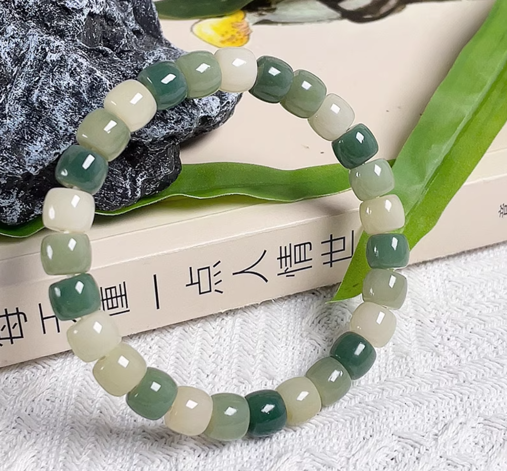 【Vibrant Rebirth】Natural Weathered Bodhi Root Bracelet – Health & Wellness · Wood Element Flow