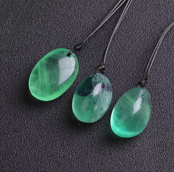 Verdant Focus — Natural Green Fluorite Pendant