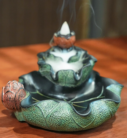Lotus Mistfall Backflow Burner — A Quiet Pond for Your Space