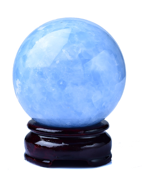 Natural Blue Kyanite Crystal Sphere – Feng Shui Energy Decor